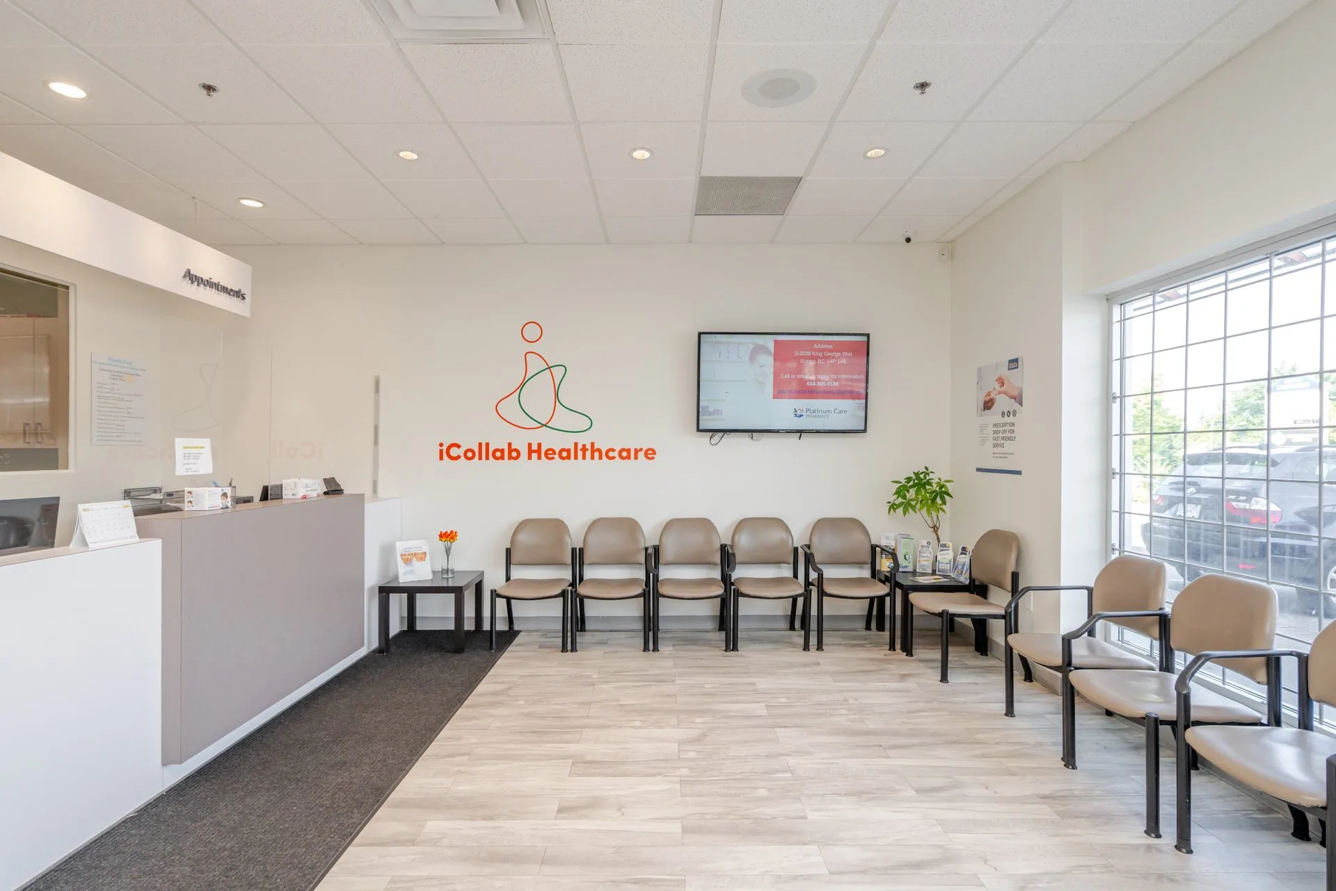 iCollab Healthcare South Surrey clinic — Reception